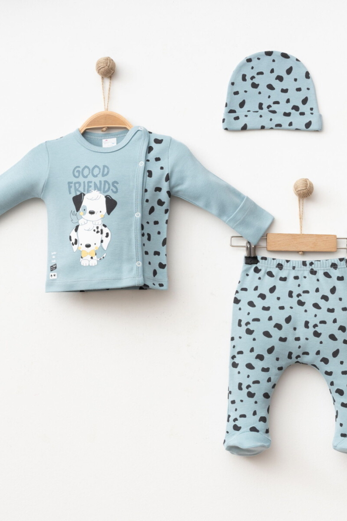 Wholesale Baby Boy 3-Piece Newborn Set 0-3M - Producer: Gümüş Baby - Wholesale Kids & Baby Clothes From Turkey - TheBS Kids
