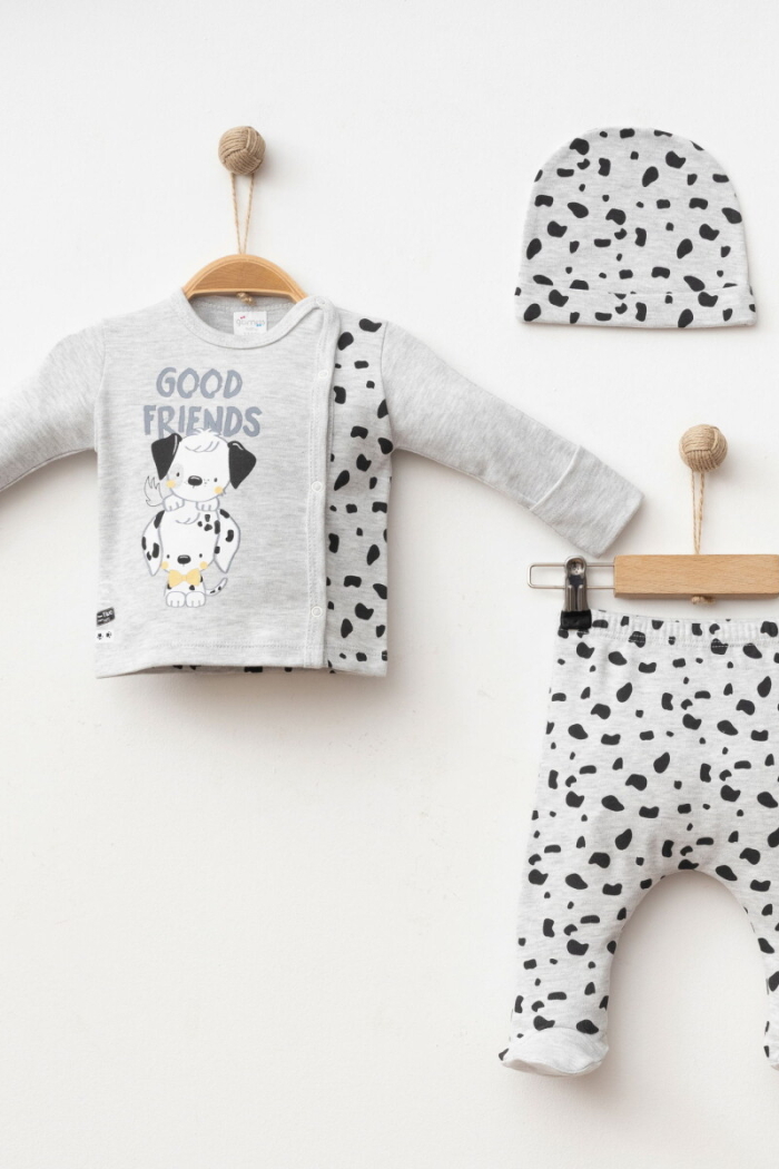 Wholesale Baby Boy 3-Piece Newborn Set 0-3M - Producer: Gümüş Baby - Wholesale Kids & Baby Clothes From Turkey - TheBS Kids