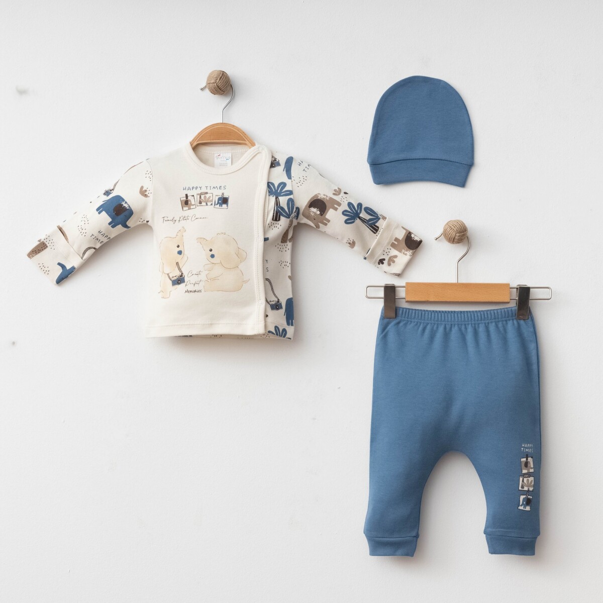 Wholesale Baby Boy 3-piece Newborn Set 0-3M - Producer: Gümüş Baby - Wholesale Kids & Baby Clothes From Turkey - TheBS Kids