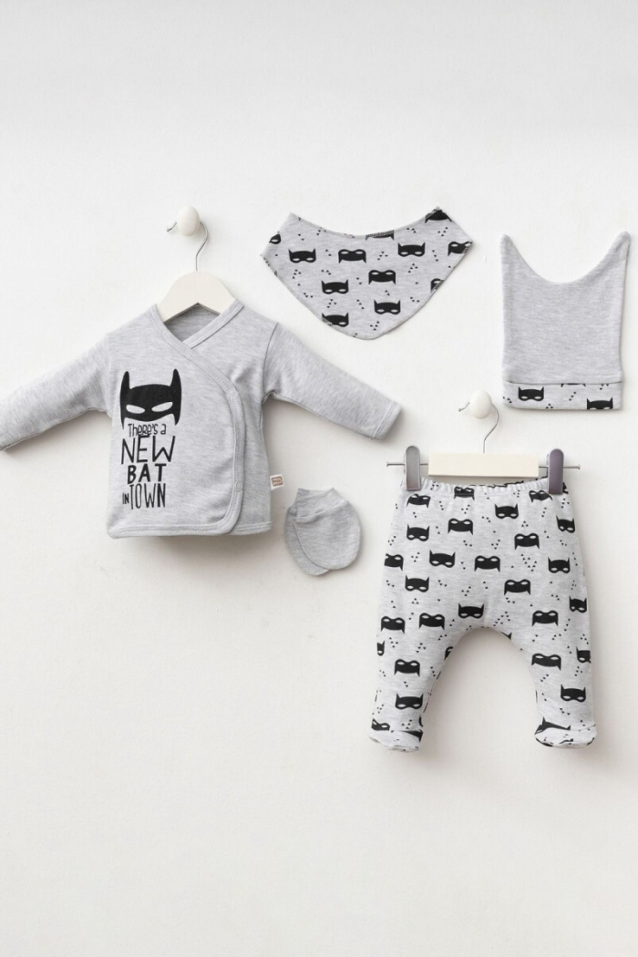 Wholesale Baby Boy 5pcs Set 0-3M - Producer: Minizeyn - Wholesale Kids & Baby Clothes From Turkey - TheBS Kids
