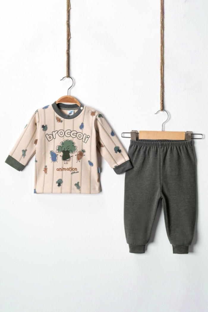 Wholesale Baby Boys 2pcs Sweat and Trousers Set 6-12M - Producer: Hoppidik - Wholesale Kids & Baby Clothes From Turkey - TheBS Kids