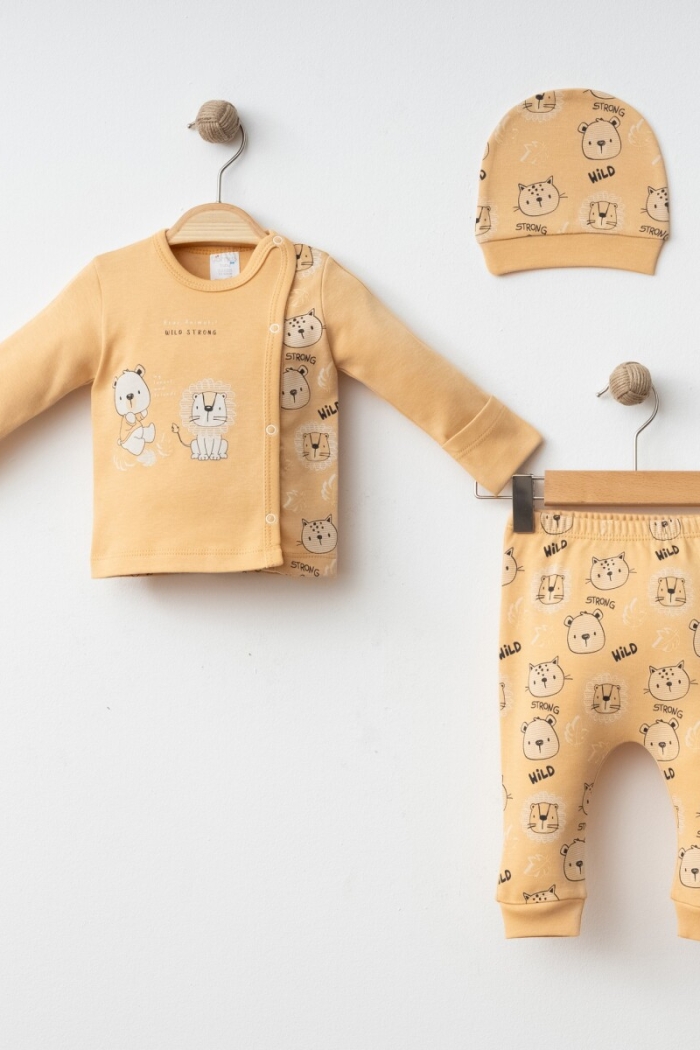 Wholesale Baby Boys' 3-Piece Newborn Set 0-3M - Producer: Gümüş Baby - Wholesale Kids & Baby Clothes From Turkey - TheBS Kids