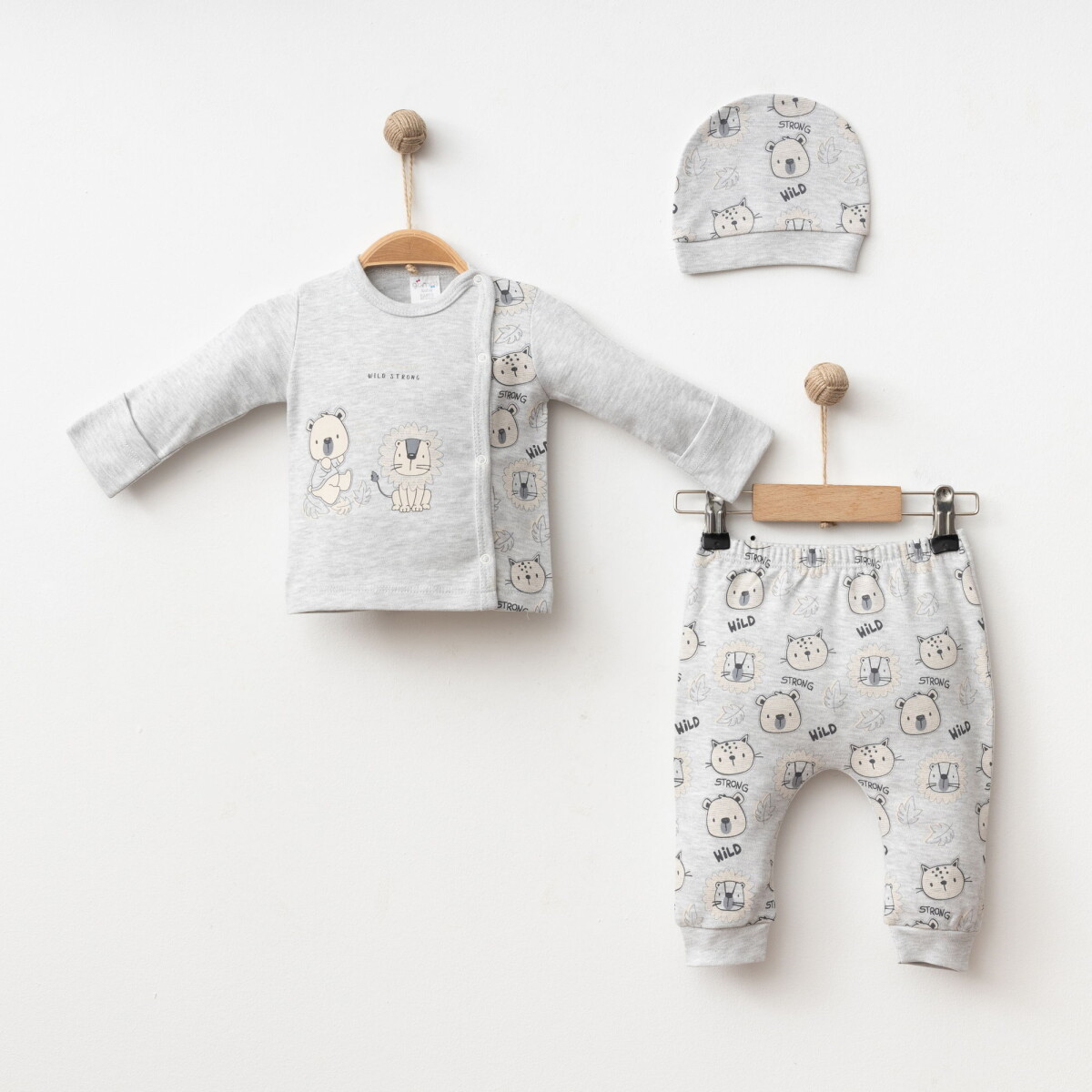 Wholesale Baby Boys' 3-Piece Newborn Set 0-3M - Producer: Gümüş Baby - Wholesale Kids & Baby Clothes From Turkey - TheBS Kids