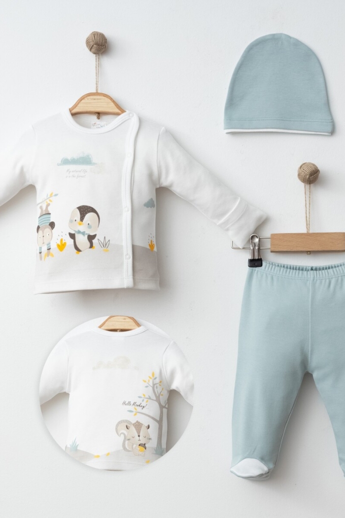 Wholesale Baby Boys 3-Pieces Newborn Set 0-3M - Producer: Gümüş Baby - Wholesale Kids & Baby Clothes From Turkey - TheBS Kids