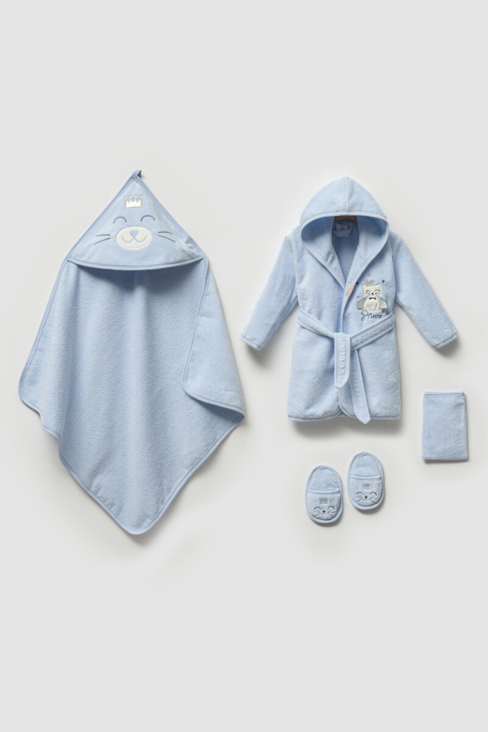 Wholesale Baby Boys 4-Pieces Bathroom Set 0-36M - Producer: Ramel Kids - Wholesale Kids & Baby Clothes From Turkey - TheBS Kids
