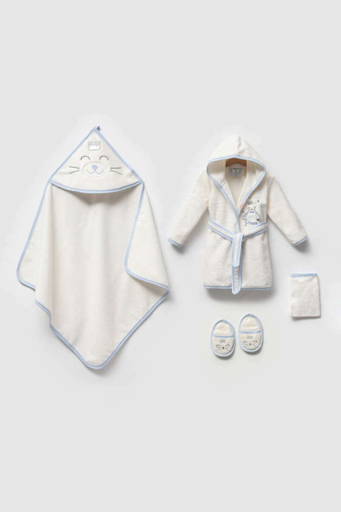 Wholesale Baby Boys 4-Pieces Bathroom Set 0-36M - Producer: Ramel Kids - Wholesale Kids & Baby Clothes From Turkey - TheBS Kids