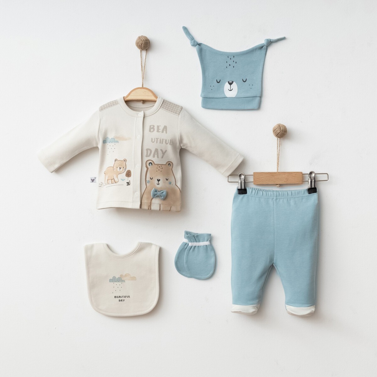 Wholesale Baby Boys 5-Piece Newborn Set 0-3 M - Producer: Vina baby - Wholesale Kids & Baby Clothes From Turkey - TheBS Kids