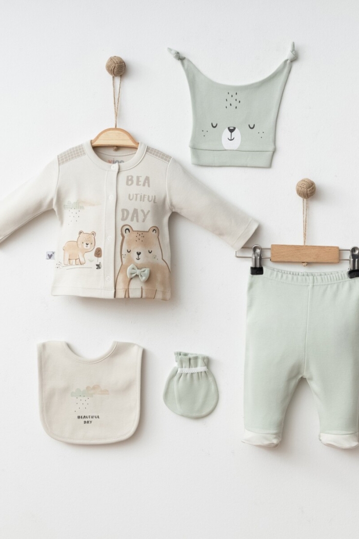 Wholesale Baby Boys 5-Piece Newborn Set 0-3 M - Producer: Vina baby - Wholesale Kids & Baby Clothes From Turkey - TheBS Kids
