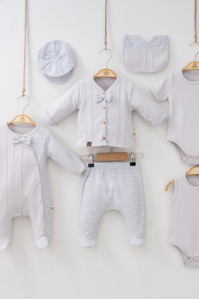 Wholesale Baby Boys 8-Piece Newborn Set 0-3M - Producer: Minizeyn - Wholesale Kids & Baby Clothes From Turkey - TheBS Kids