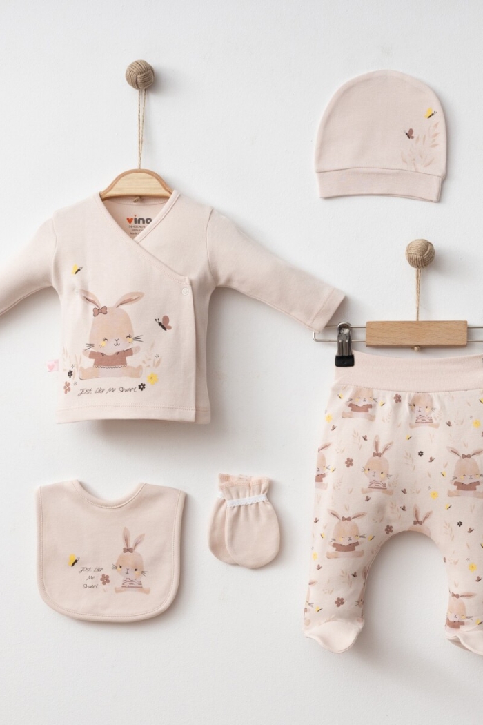 Wholesale Baby Girl 5pcs Newborn Set 0-3M - Producer: Vina baby - Wholesale Kids & Baby Clothes From Turkey - TheBS Kids