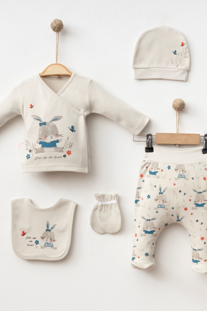 Wholesale Baby Girl 5pcs Newborn Set 0-3M - Producer: Vina baby - Wholesale Kids & Baby Clothes From Turkey - TheBS Kids