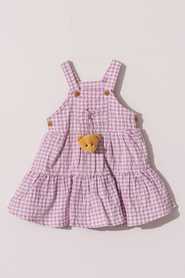 Wholesale Baby Girl Dress with Teddy Bear Accessories 6-18M - Producer: Tuffy - Wholesale Kids & Baby Clothes From Turkey - TheBS Kids
