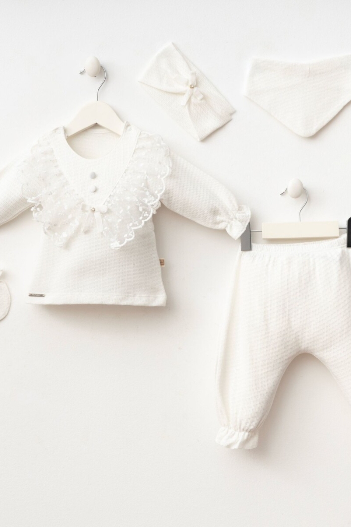 Wholesale Baby Girl Newborn 5-Piece Set 0-1M - Producer: Minizeyn - Wholesale Kids & Baby Clothes From Turkey - TheBS Kids