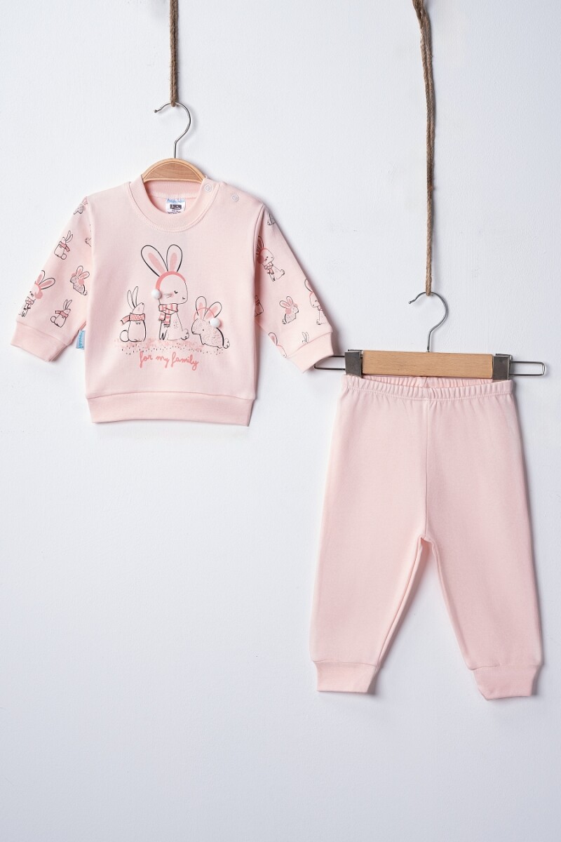 Wholesale Baby Girl Rabbit Pajama Set 3-9M - Producer: Hoppidik - Wholesale Kids & Baby Clothes From Turkey - TheBS Kids