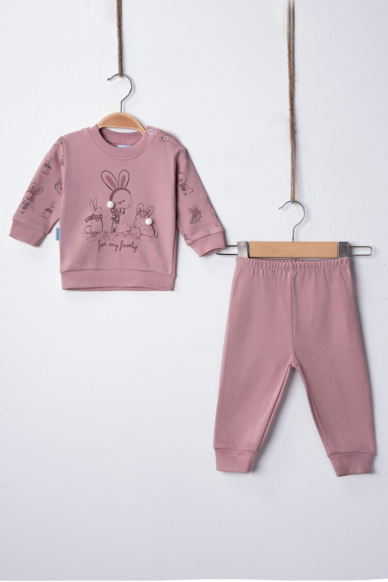 Wholesale Baby Girl Rabbit Pajama Set 3-9M - Producer: Hoppidik - Wholesale Kids & Baby Clothes From Turkey - TheBS Kids