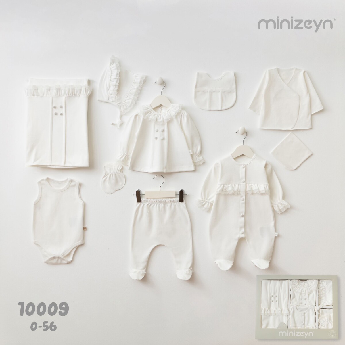 Wholesale Baby Girls 10-Piece Newborn Set 0-1M - Producer: Minizeyn - Wholesale Kids & Baby Clothes From Turkey - TheBS Kids