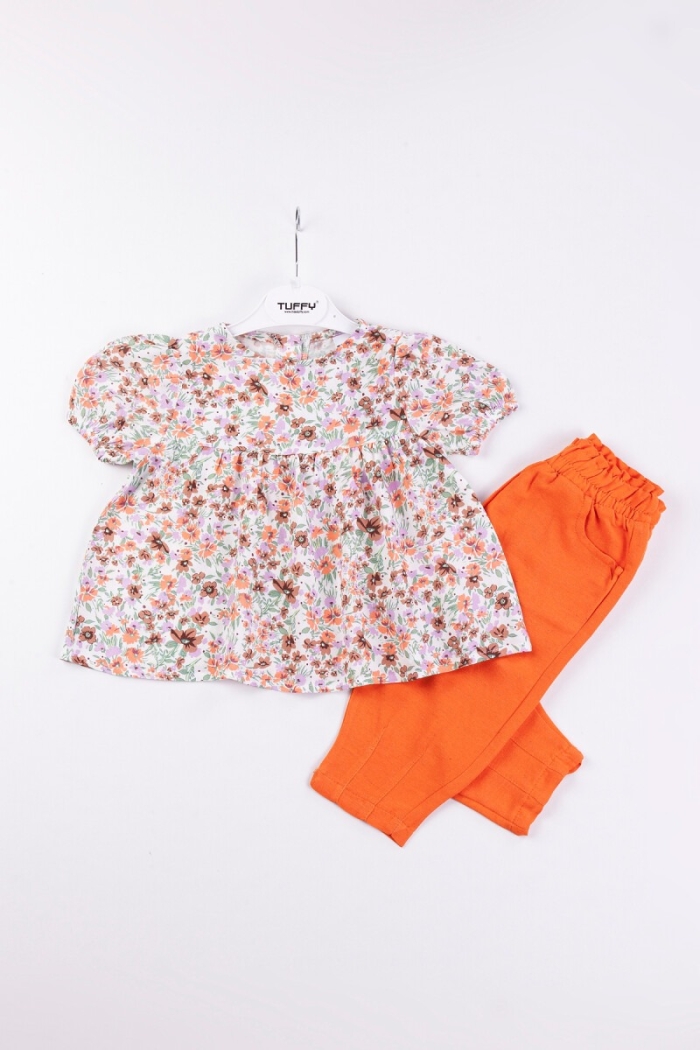 Wholesale Baby Girls 2-Piece T-Shirt and Pants Set 6-18M - Producer: Tuffy - Wholesale Kids & Baby Clothes From Turkey - TheBS Kids