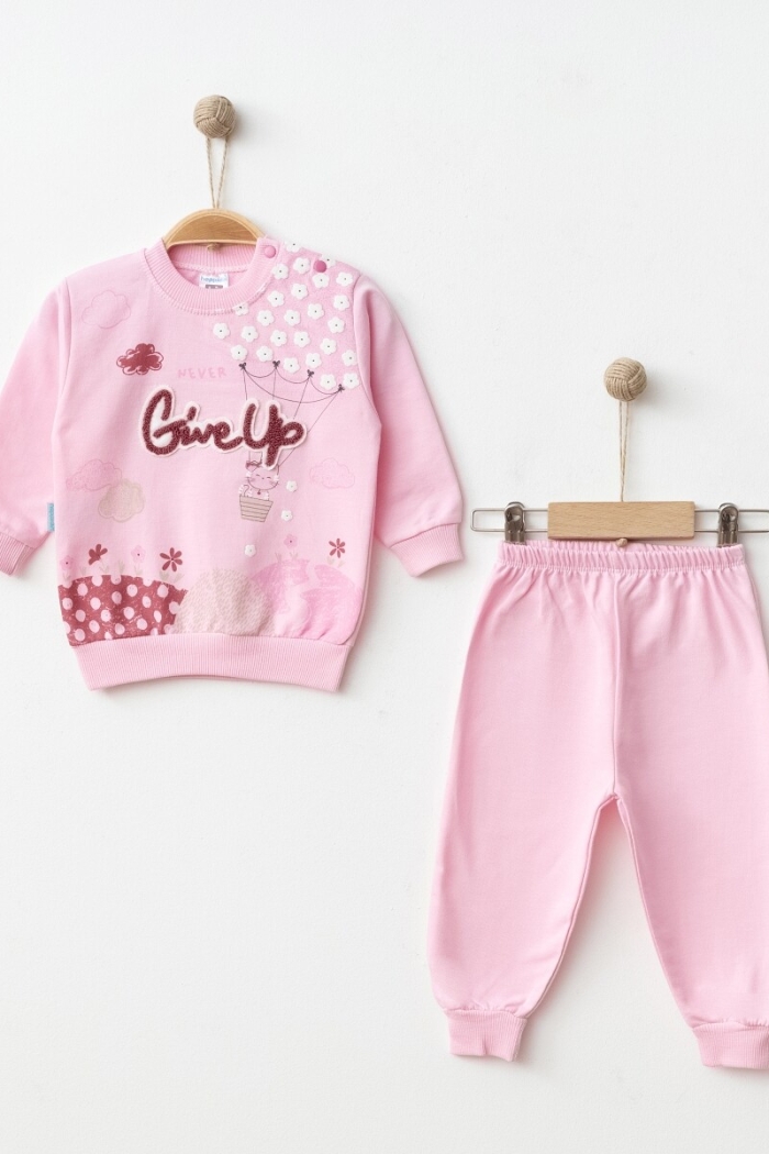 Wholesale Baby Girls 2-Piece Tracksuit Set 9-18M - Producer: Hoppidik - Wholesale Kids & Baby Clothes From Turkey - TheBS Kids