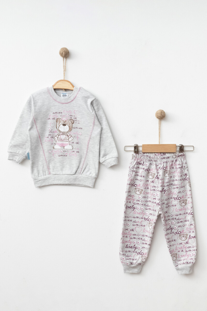 Wholesale Baby Girls 2-Pieces Pijams Set 9-18M - Producer: Hoppidik - Wholesale Kids & Baby Clothes From Turkey - TheBS Kids