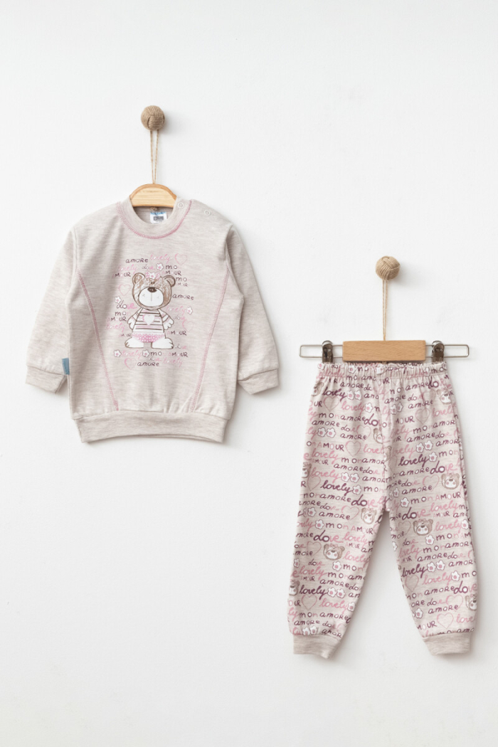 Wholesale Baby Girls 2-Pieces Pijams Set 9-18M - Producer: Hoppidik - Wholesale Kids & Baby Clothes From Turkey - TheBS Kids