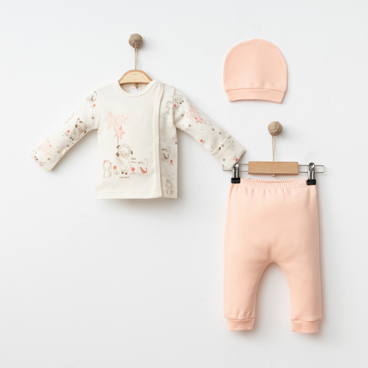Wholesale Baby Girls 3-Pieces Newborn Set 0-3M - Producer: Gümüş Baby - Wholesale Kids & Baby Clothes From Turkey - TheBS Kids