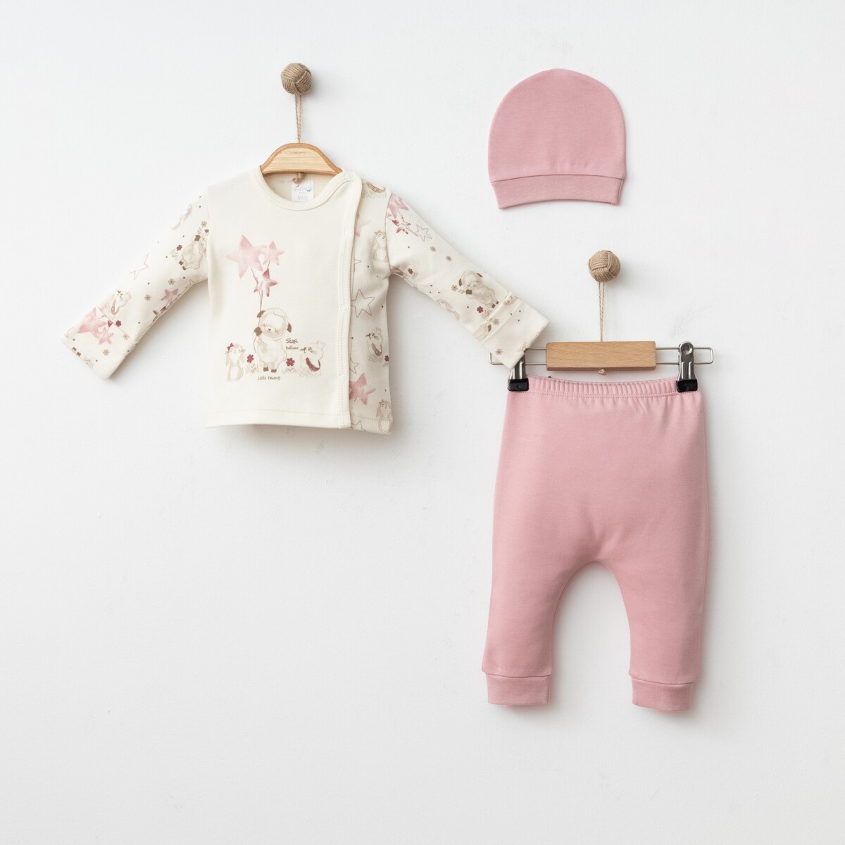 Wholesale Baby Girls 3-Pieces Newborn Set 0-3M - Producer: Gümüş Baby - Wholesale Kids & Baby Clothes From Turkey - TheBS Kids