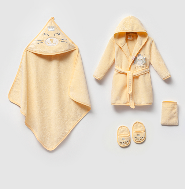 Wholesale Baby Girls 4-Pieces Bathroom Set 0-36M - Producer: Ramel Kids - Wholesale Kids & Baby Clothes From Turkey - TheBS Kids