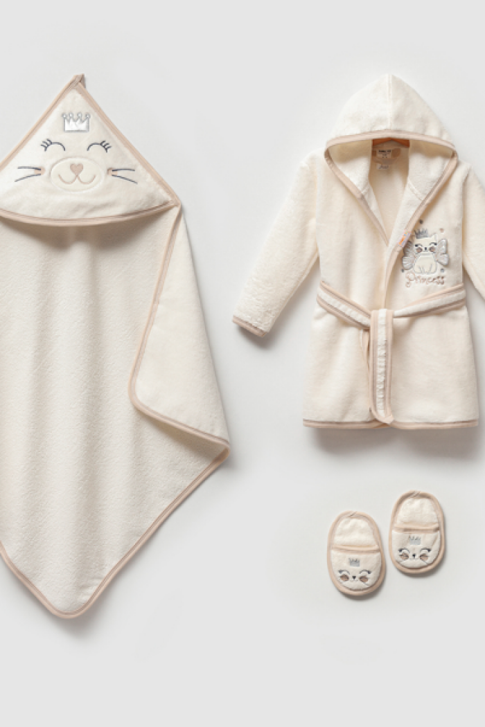 Wholesale Baby Girls 4-Pieces Bathroom Set 0-36M - Producer: Ramel Kids - Wholesale Kids & Baby Clothes From Turkey - TheBS Kids