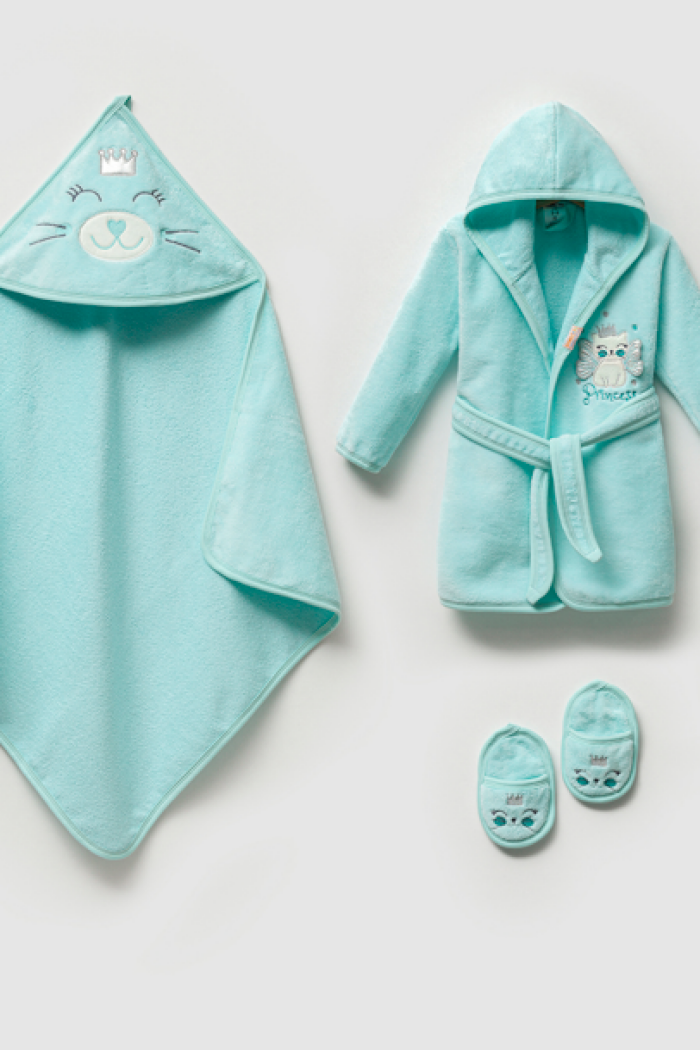 Wholesale Baby Girls 4-Pieces Bathroom Set 0-36M - Producer: Ramel Kids - Wholesale Kids & Baby Clothes From Turkey - TheBS Kids