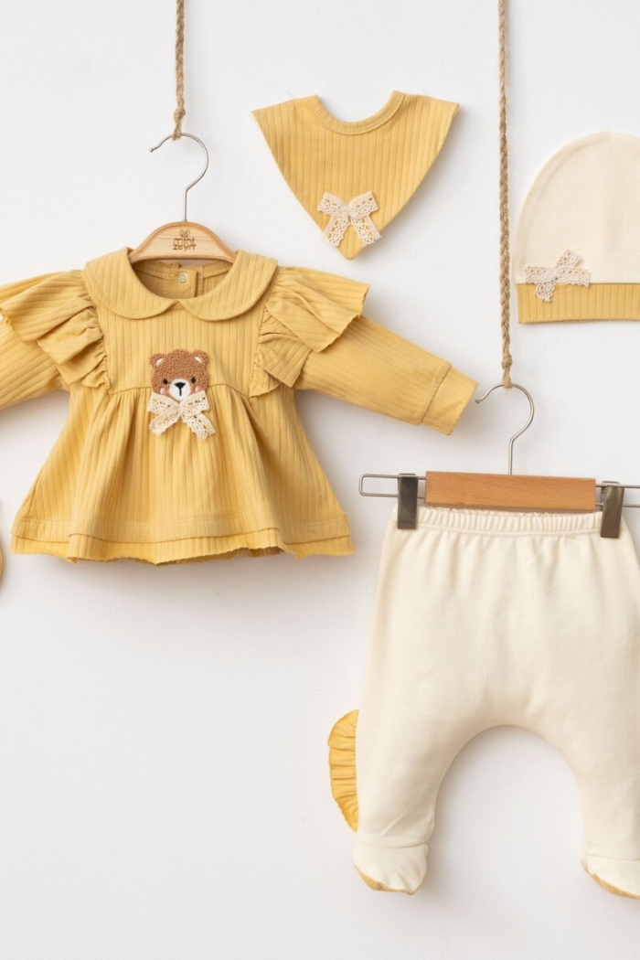 Wholesale Baby Girls 5-Piece Newborn Set 0-3M - Producer: Minizeyn - Wholesale Kids & Baby Clothes From Turkey - TheBS Kids