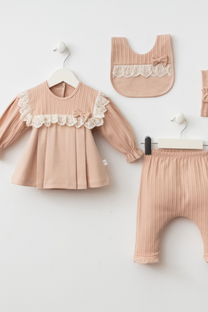 Wholesale Baby Girls 5-Piece Newborn Set 0-3M - Producer: Minizeyn - Wholesale Kids & Baby Clothes From Turkey - TheBS Kids