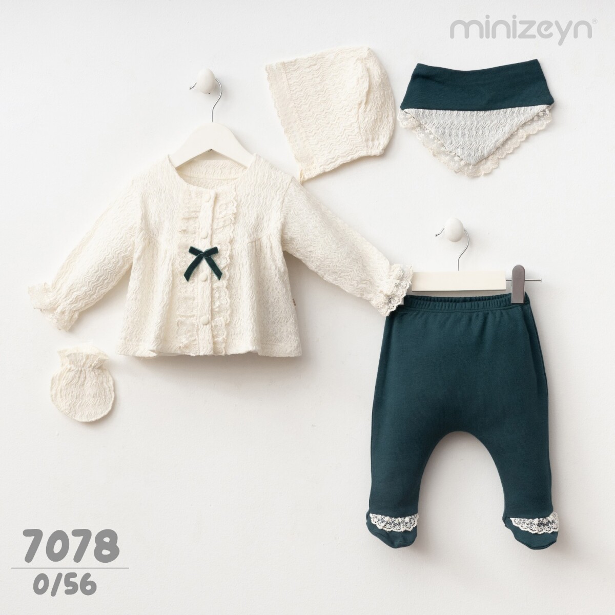 Wholesale Baby Girls 5-Piece Newborn Set 0-3M - Producer: Minizeyn - Wholesale Kids & Baby Clothes From Turkey - TheBS Kids