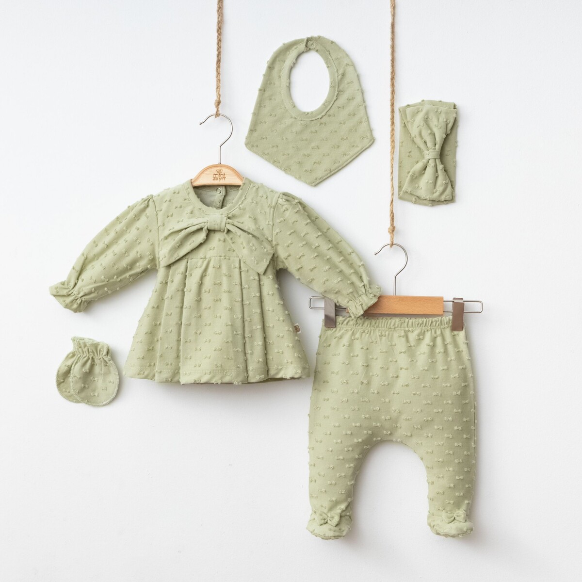 Wholesale Baby Girls 5-Piece Onesies Set 0-3M - Producer: Minizeyn - Wholesale Kids & Baby Clothes From Turkey - TheBS Kids