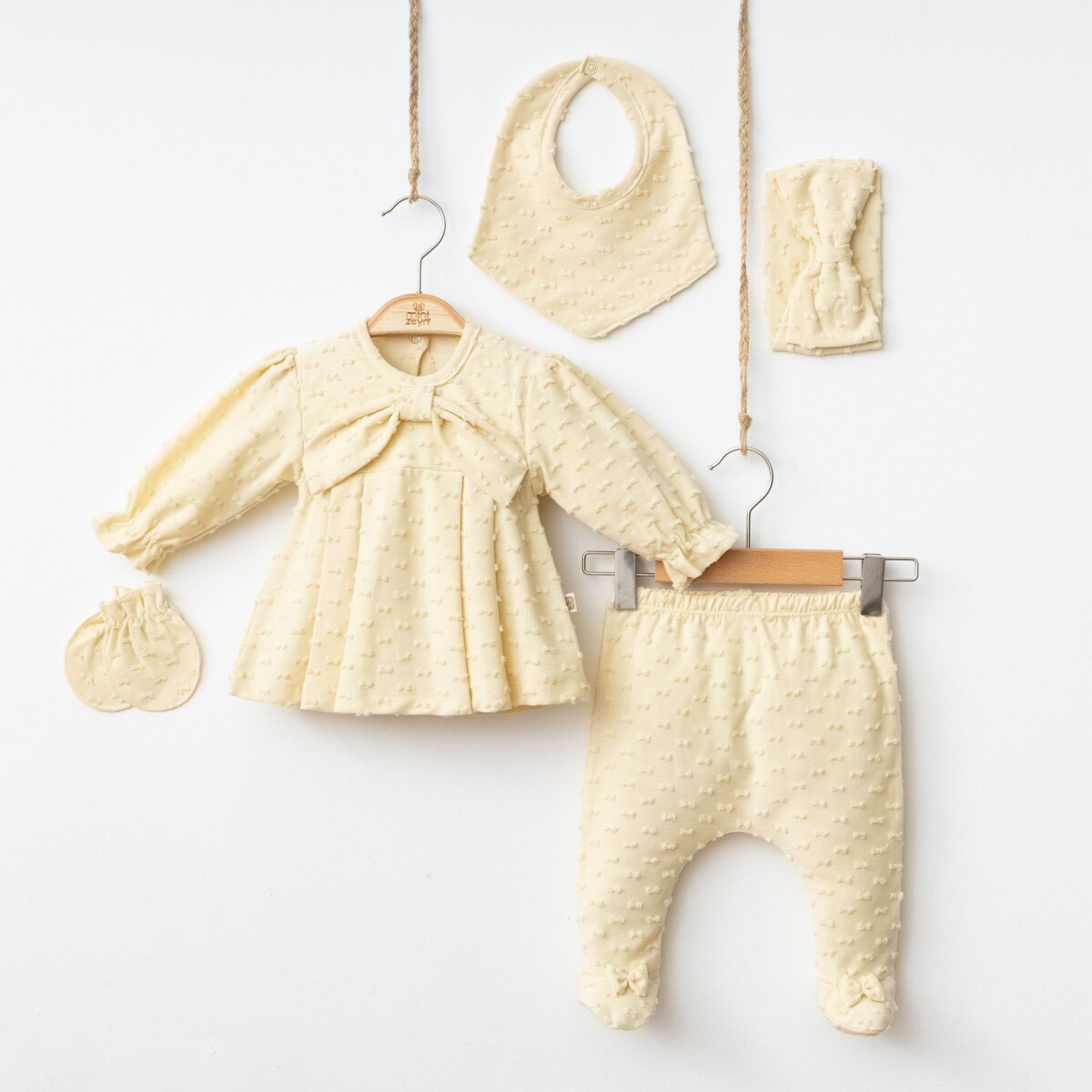 Wholesale Baby Girls 5-Piece Onesies Set 0-3M - Producer: Minizeyn - Wholesale Kids & Baby Clothes From Turkey - TheBS Kids