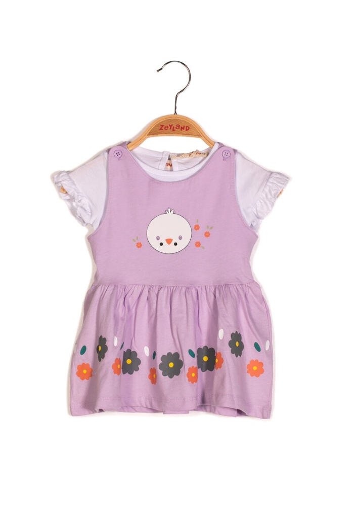 Wholesale Baby Girls Flower Printed Dress with T-shirt 3-24M - Producer: Zeyland - Wholesale Kids & Baby Clothes From Turkey - TheBS Kids