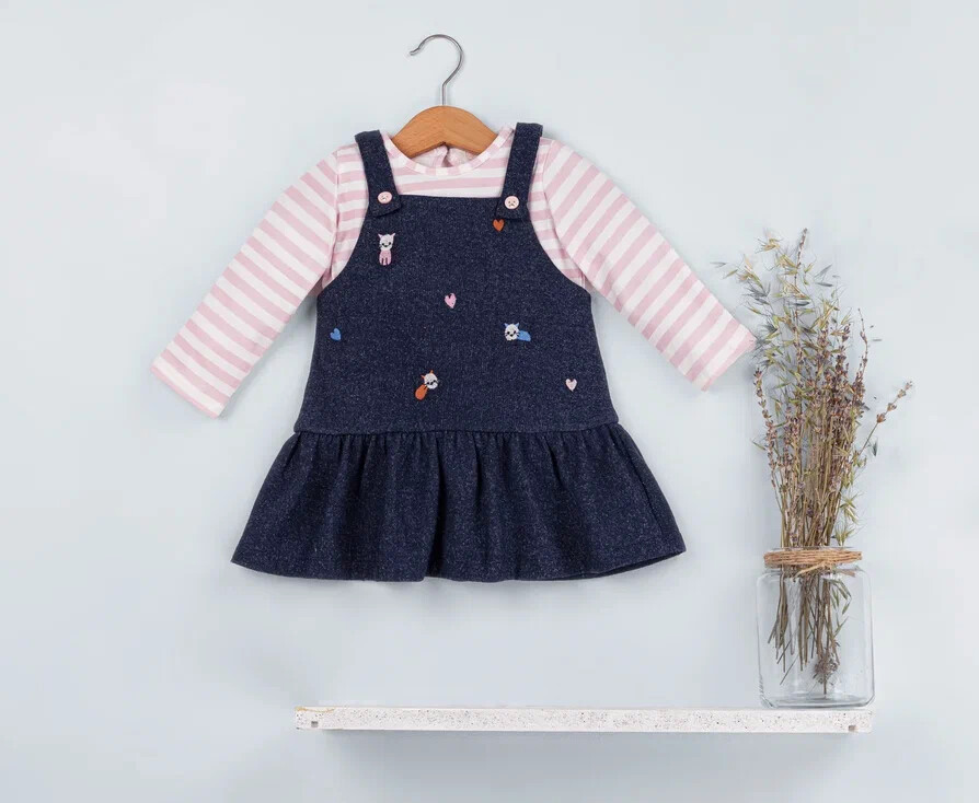 Wholesale Baby Girls Jumper Dress and Body 6-18M - Producer: BabyRose - Wholesale Kids & Baby Clothes From Turkey - TheBS Kids