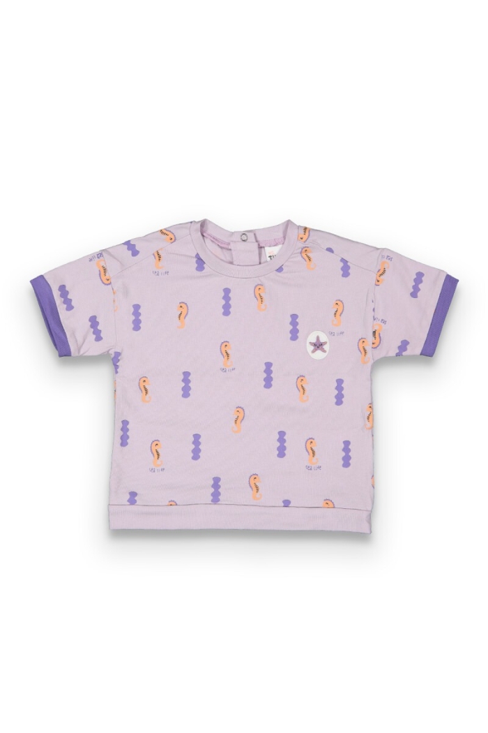 Wholesale Baby Girls Patterned T-shirt 6-18M - Producer: Tuffy - Wholesale Kids & Baby Clothes From Turkey - TheBS Kids