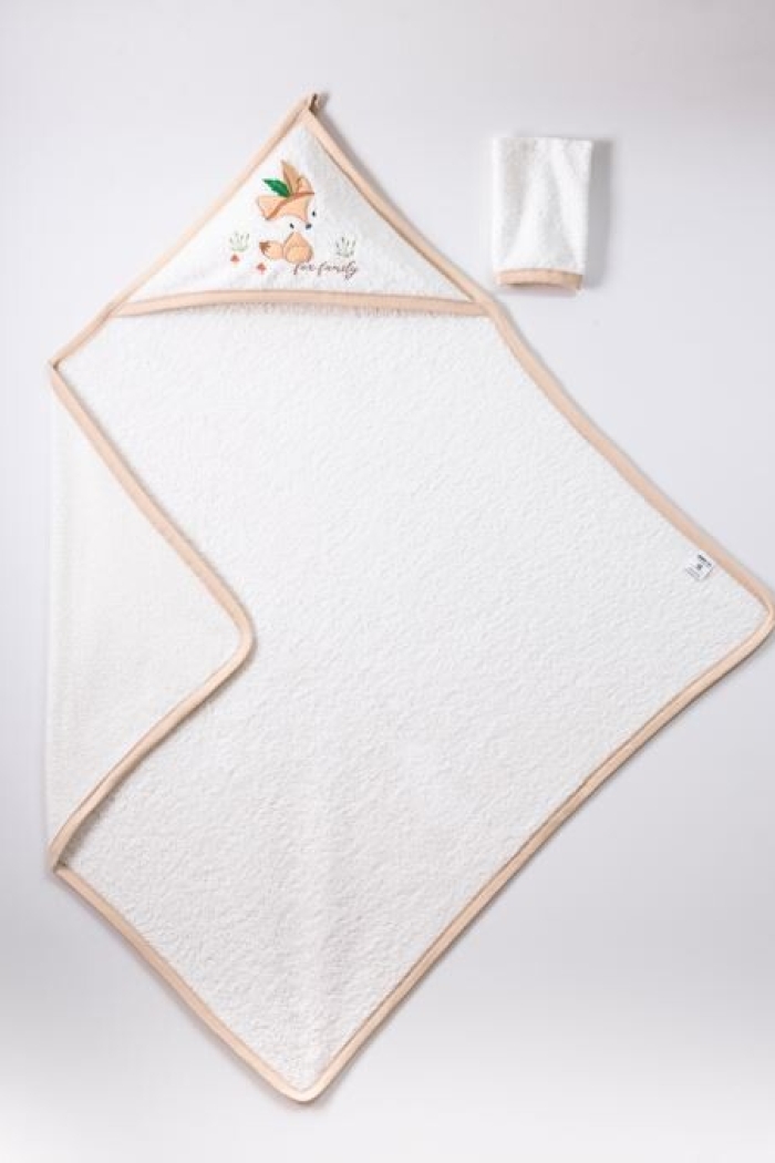 Wholesale Baby Unisex 2-Piece Set with Scrub Mitt and Towel 100x100 - Producer: Ramel Kids - Wholesale Kids & Baby Clothes From Turkey - TheBS Kids