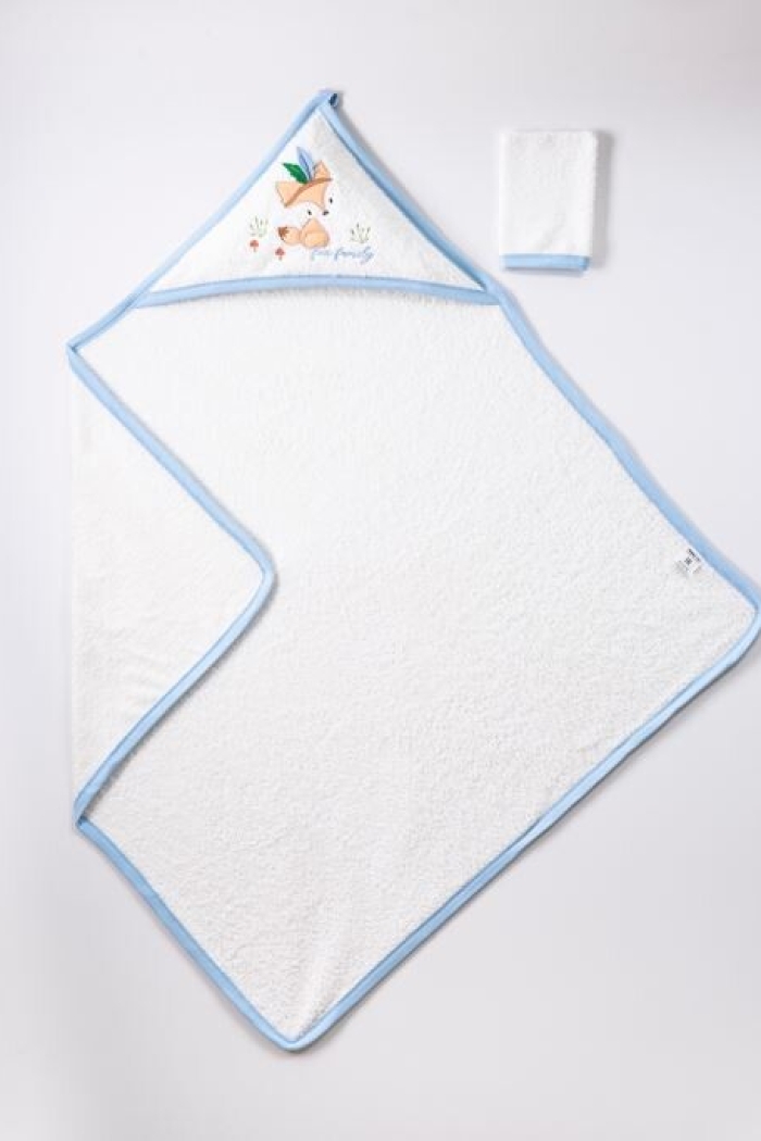 Wholesale Baby Unisex 2-Piece Set with Scrub Mitt and Towel 100x100 - Producer: Ramel Kids - Wholesale Kids & Baby Clothes From Turkey - TheBS Kids