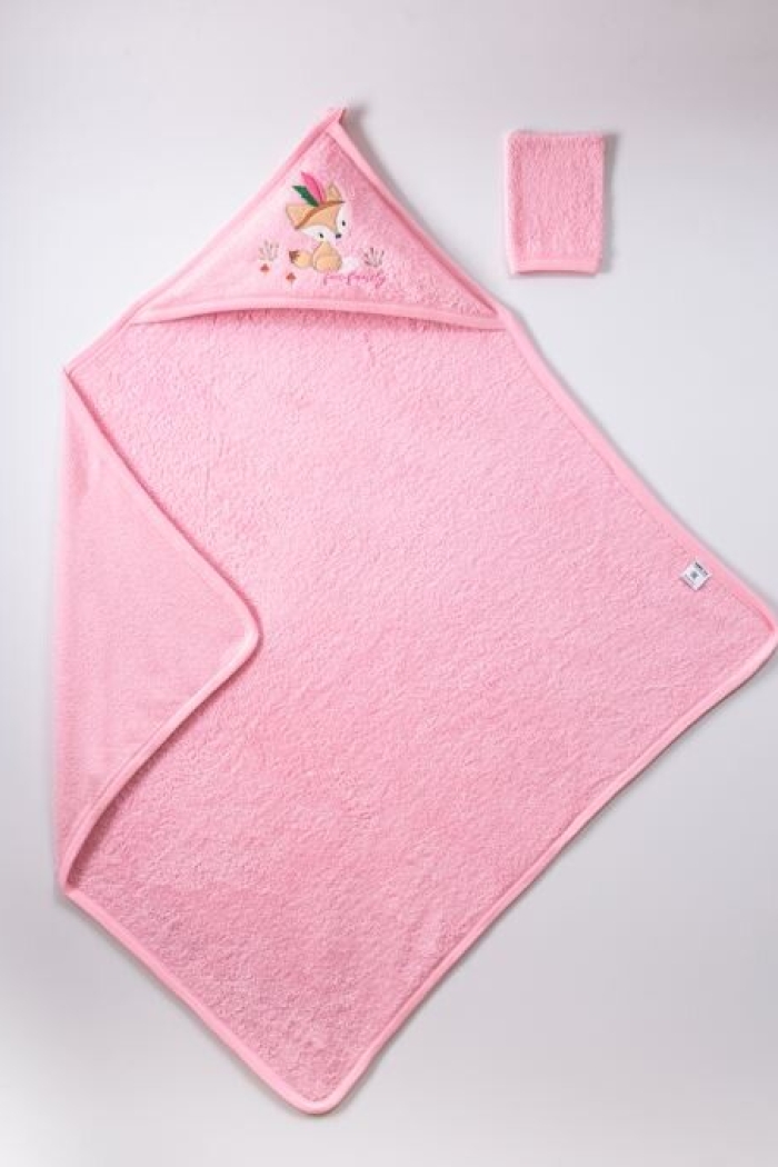 Wholesale Baby Unisex 2-Piece Set with Scrub Mitt and Towel 100x100 - Producer: Ramel Kids - Wholesale Kids & Baby Clothes From Turkey - TheBS Kids
