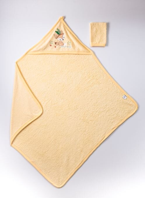 Wholesale Baby Unisex 2-Piece Set with Scrub Mitt and Towel 100x100 - Producer: Ramel Kids - Wholesale Kids & Baby Clothes From Turkey - TheBS Kids