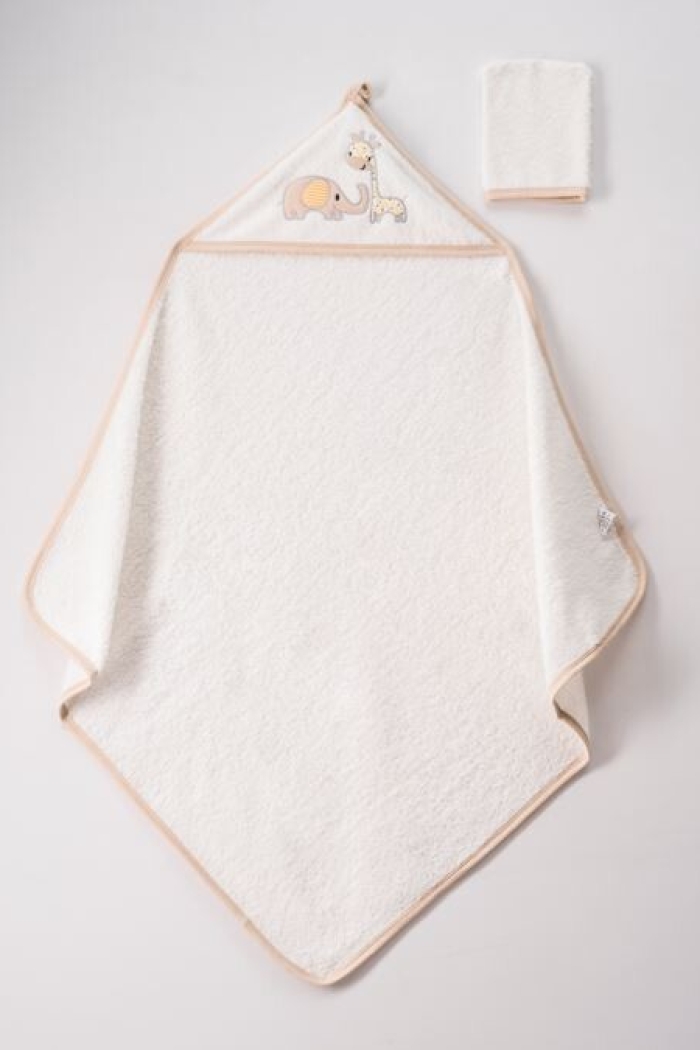 Wholesale Baby Unisex 2-Piece Set with Scrub Mitt and Towel 75x80 - Producer: Ramel Kids - Wholesale Kids & Baby Clothes From Turkey - TheBS Kids