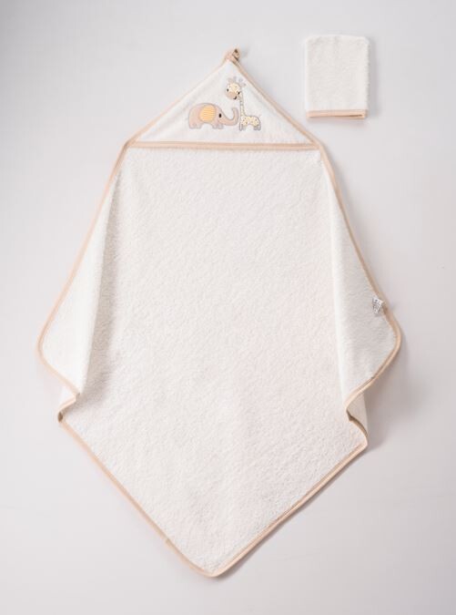 Wholesale Baby Unisex 2-Piece Set with Scrub Mitt and Towel 75x80 - Producer: Ramel Kids - Wholesale Kids & Baby Clothes From Turkey - TheBS Kids