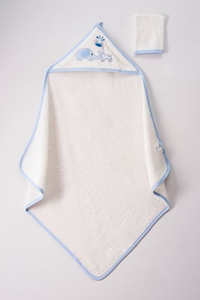 Wholesale Baby Unisex 2-Piece Set with Scrub Mitt and Towel 75x80 - Producer: Ramel Kids - Wholesale Kids & Baby Clothes From Turkey - TheBS Kids