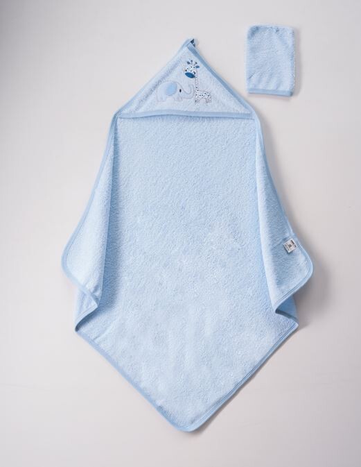Wholesale Baby Unisex 2-Piece Set with Scrub Mitt and Towel 75x80 - Producer: Ramel Kids - Wholesale Kids & Baby Clothes From Turkey - TheBS Kids