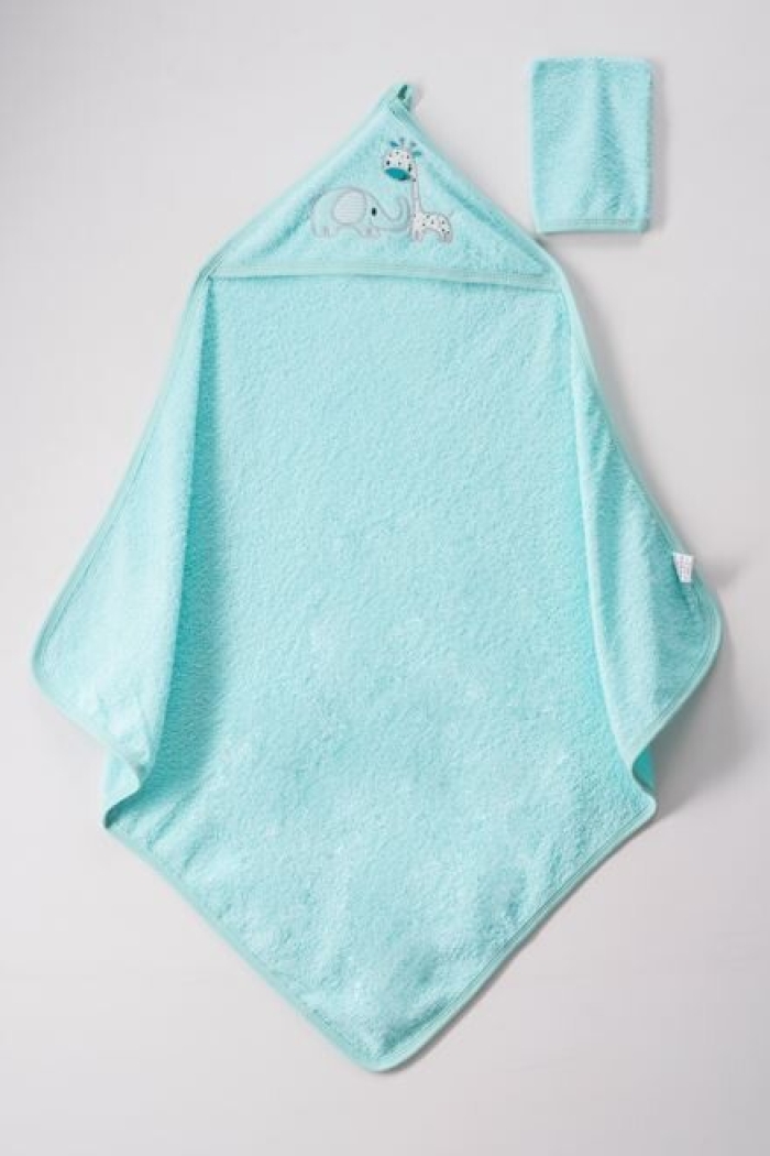 Wholesale Baby Unisex 2-Piece Set with Scrub Mitt and Towel 75x80 - Producer: Ramel Kids - Wholesale Kids & Baby Clothes From Turkey - TheBS Kids
