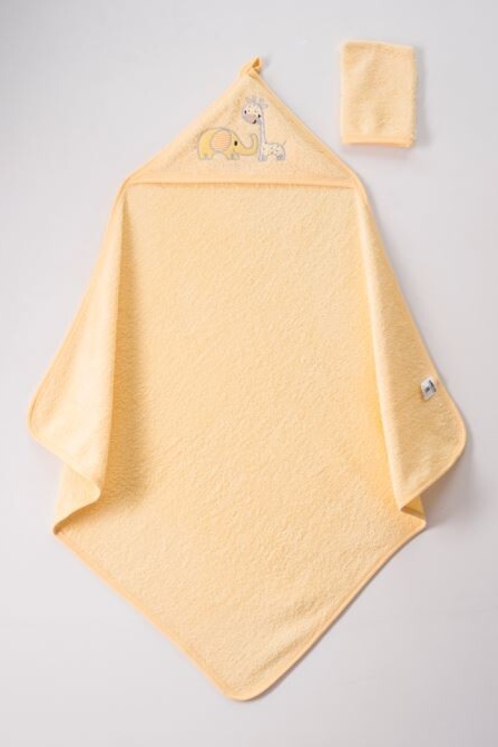 Wholesale Baby Unisex 2-Piece Set with Scrub Mitt and Towel 75x80 - Producer: Ramel Kids - Wholesale Kids & Baby Clothes From Turkey - TheBS Kids