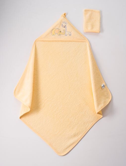 Wholesale Baby Unisex 2-Piece Set with Scrub Mitt and Towel 75x80 - Producer: Ramel Kids - Wholesale Kids & Baby Clothes From Turkey - TheBS Kids