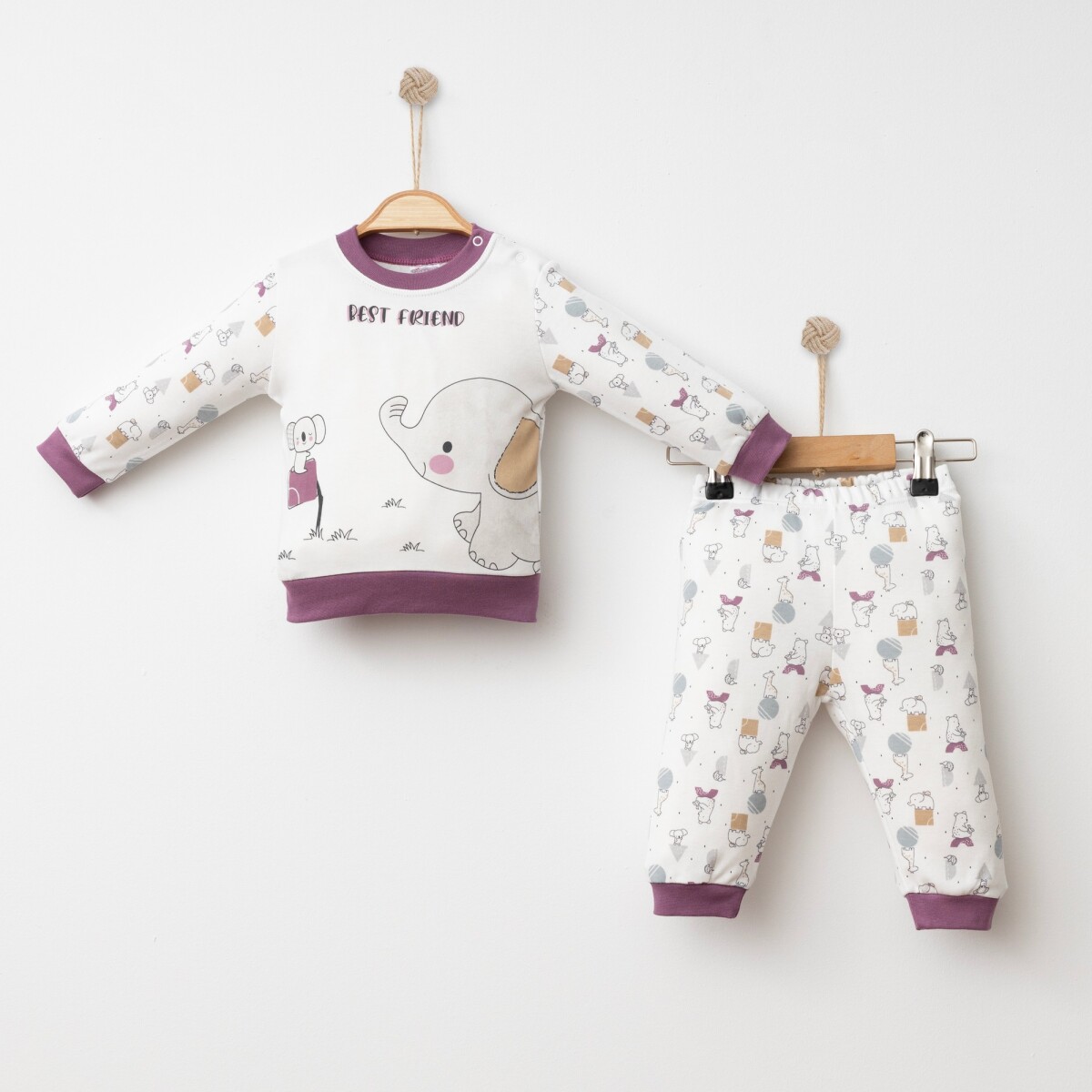 Wholesale Baby Unisex 2-Pieces Body and Pants 6-18M - Producer: Gümüş Baby - Wholesale Kids & Baby Clothes From Turkey - TheBS Kids