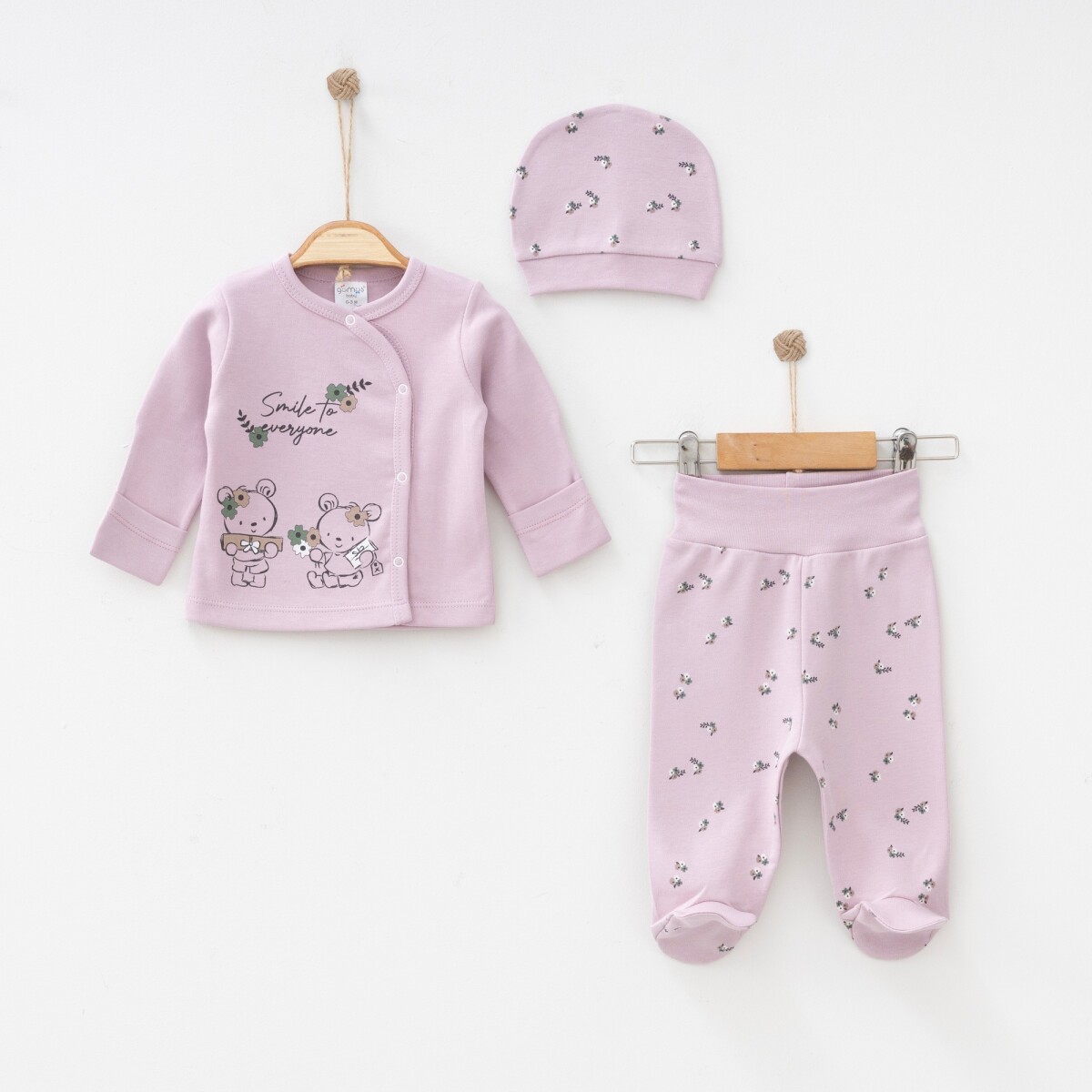 Wholesale Baby Unisex 3-Pieces Newborn Set 0-3M - Producer: Gümüş Baby - Wholesale Kids & Baby Clothes From Turkey - TheBS Kids